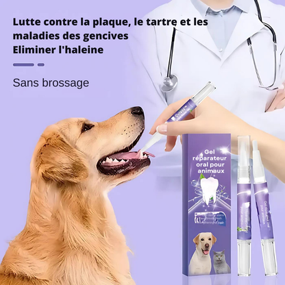 GEL RÉPARATEUR PET® | SOINS BUCAUX-DENTAIRE | ÉLIMINE LE TARTRE ET LES ODEURS