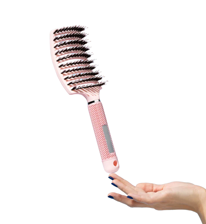 BROSSE INCURVÉE® | DÉMÊLAGE DOUX | CHEVEUX LISSES ET SANS TIRAILLEMENT