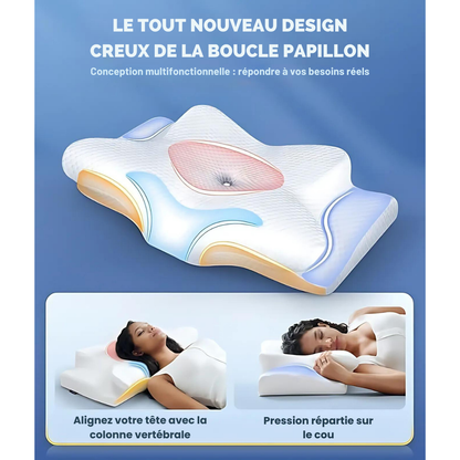 ERGOSLEEP® | OREILLER ERGONOMIQUE | RÉVEIL SANS DOULEURS CERVICALES