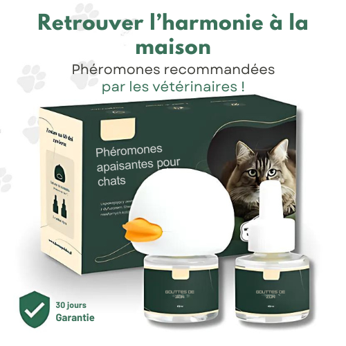 PHÉROMONE POUR CHATS | SOLUTION ANTI-STRESS POUR CHATS | CALME ET SÉRÉNITÉ EN CONTINU