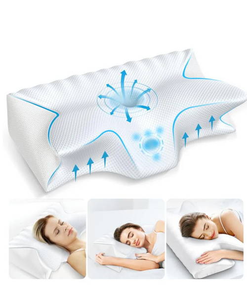 ERGOSLEEP® | OREILLER ERGONOMIQUE | RÉVEIL SANS DOULEURS CERVICALES